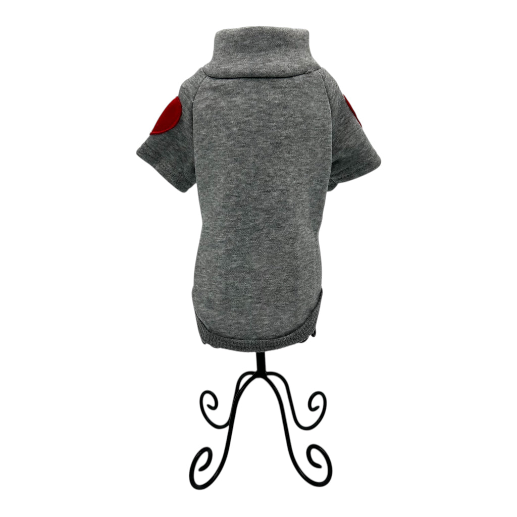 Sweet Heart Gray Cat Sweatshirt